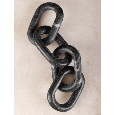 Eternity Black Marble Links Decorative Chain | Target