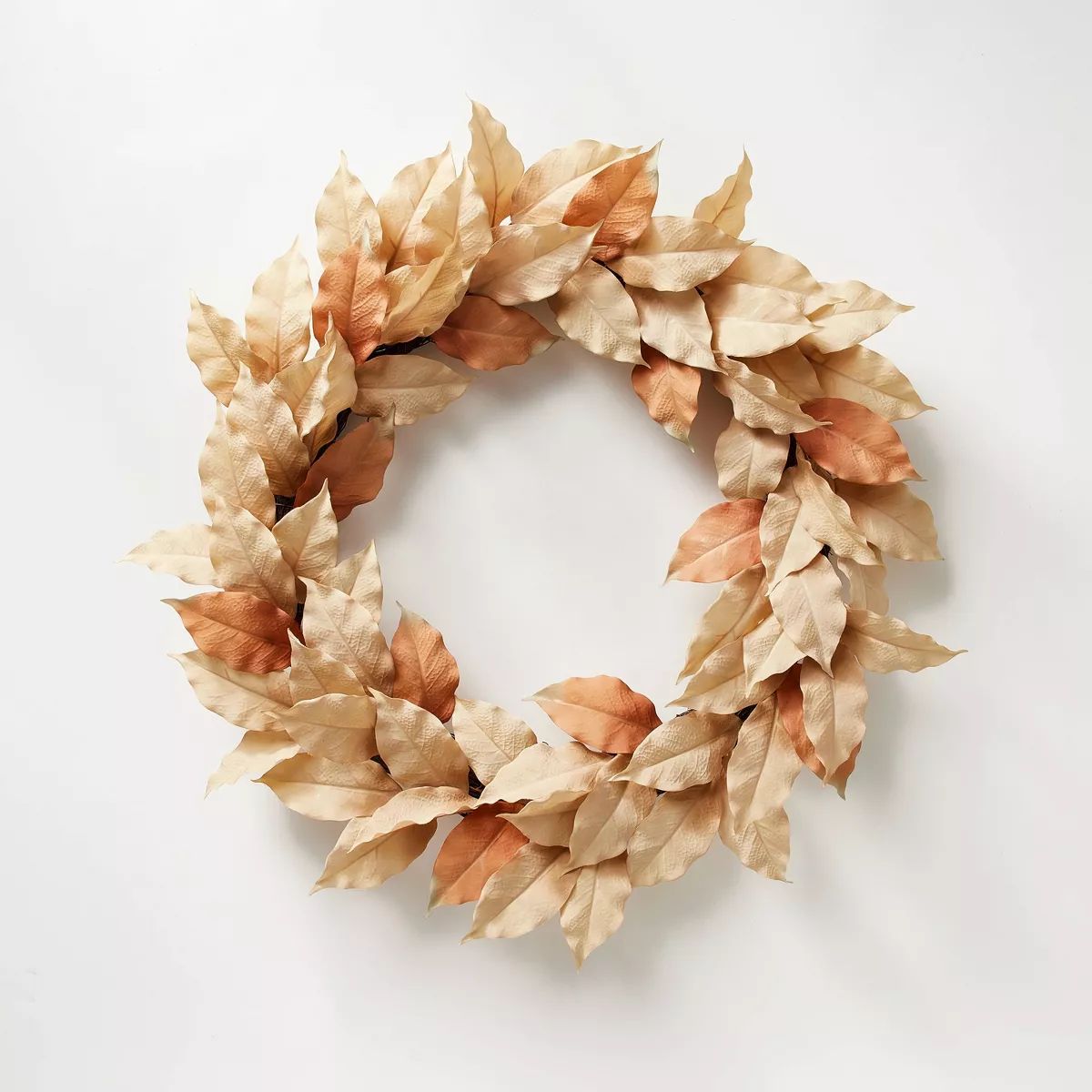 Neutral Leaf Wreath - Threshold™ designed with Studio McGee | Target