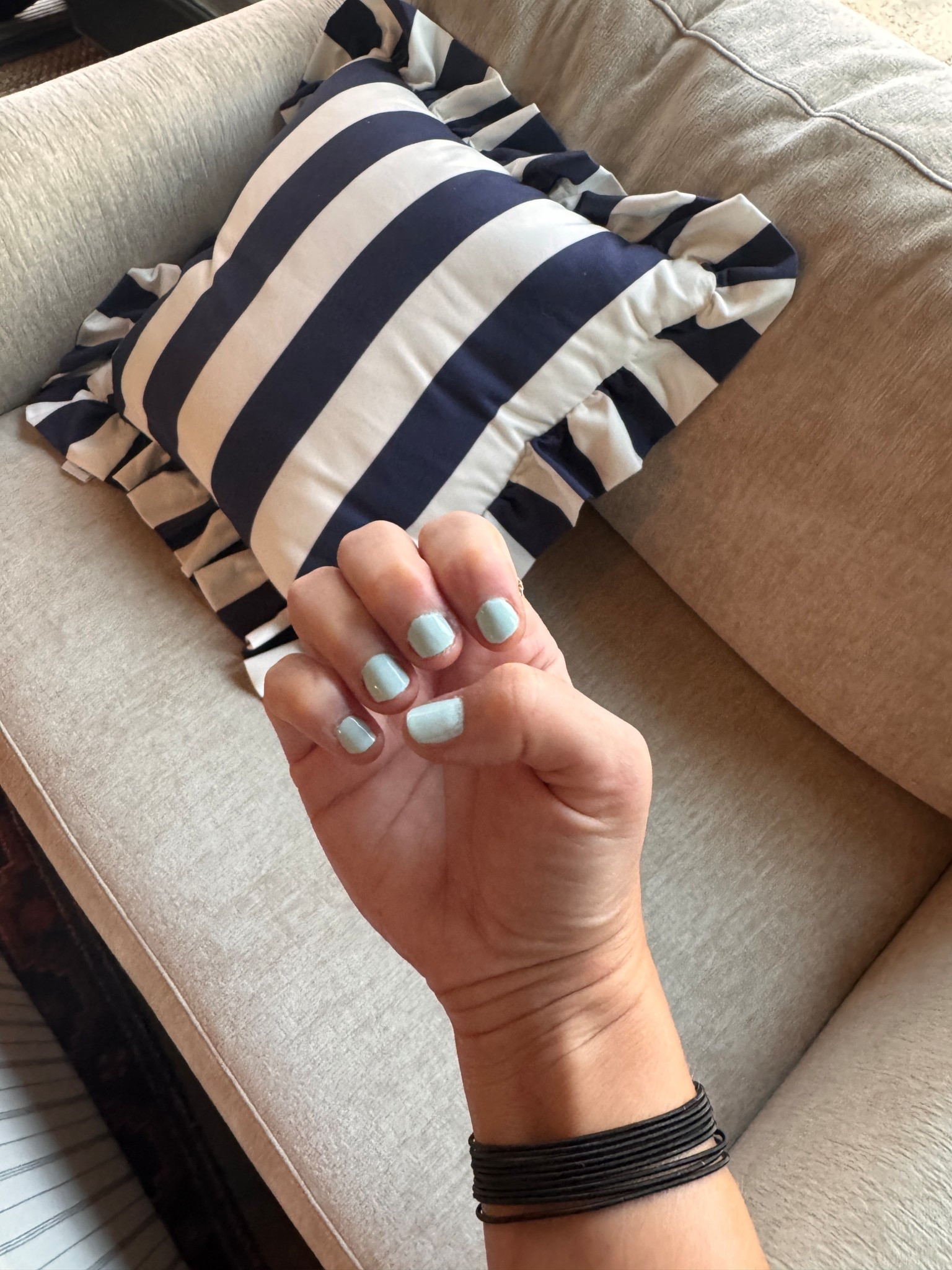 Baby blue nails, robins egg blue nail polish 

#LTKOver40 #LTKBeauty #LTKmomlife