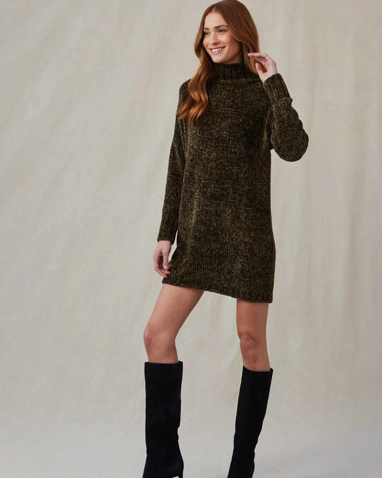 TURTLE NECK SWEATER DRESS ITHRB - Bella Dahl | Bella Dahl