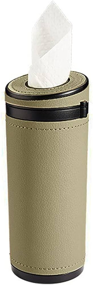 Car Cup Holder Tissues,MoreChioce ABS PU Leather Tissue Dispenser Car Tissue Tube Box Universal C... | Amazon (US)