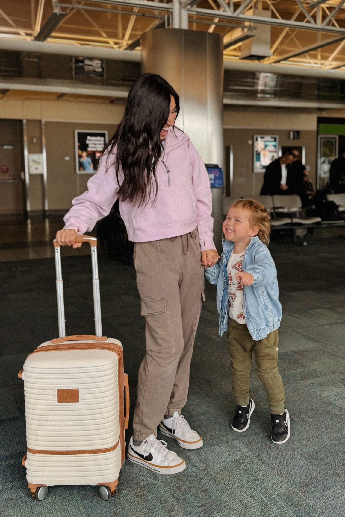 Obsessed with these cargo joggers from Target! They are so comfortable and a perfect travel outfit. They are a look for less of the Abercrombie version! 

#LTKsalealert #LTKtravel #LTKfindsunder50