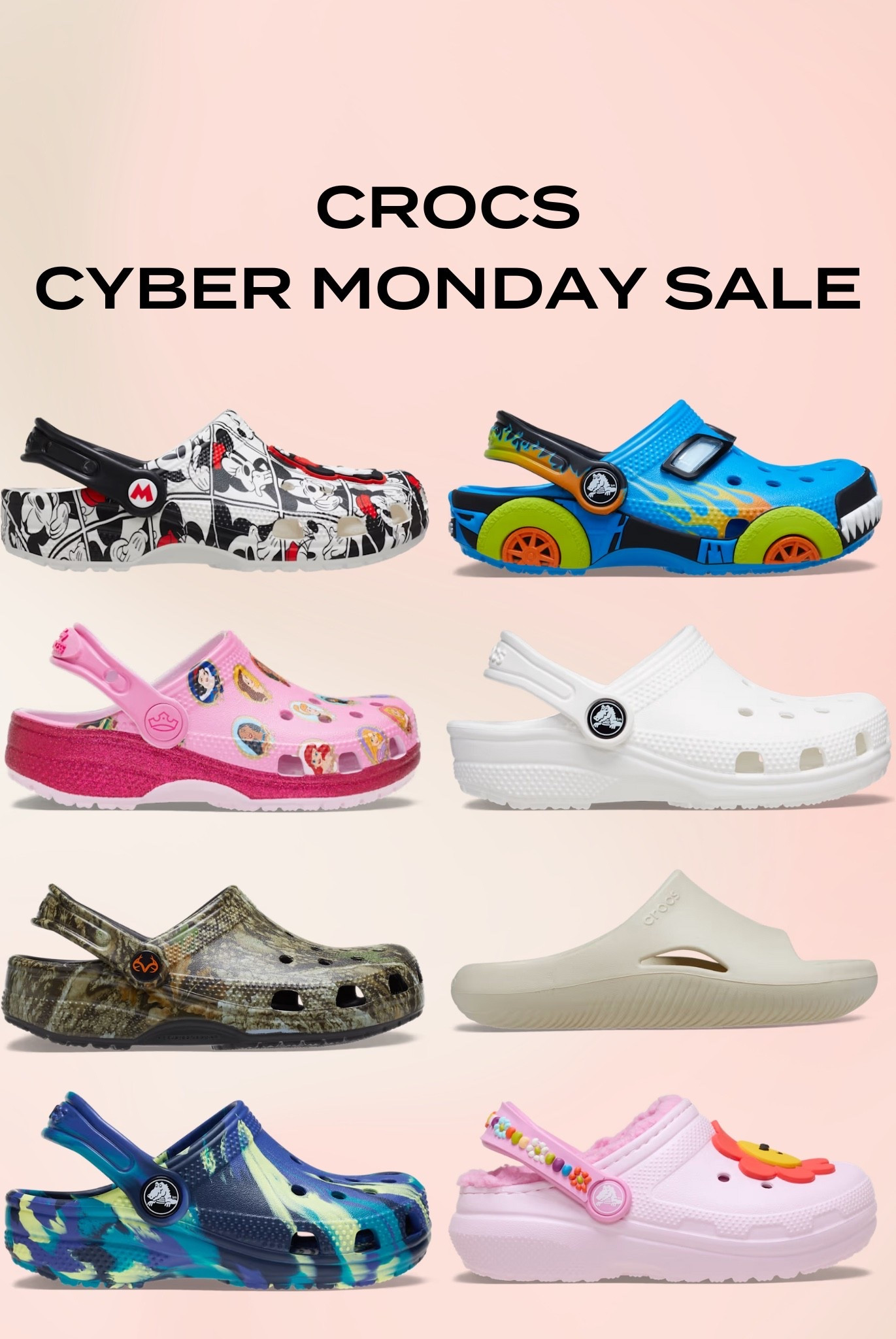Crocs cyber Monday sale is live! You can also get 2 for $50 today only!

#LTKCyberWeek #LTKHoliday #LTKGiftGuide