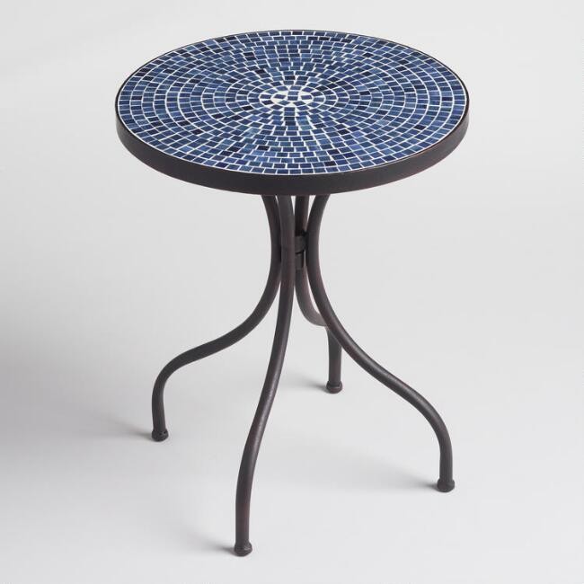 Round Peacoat Blue Cadiz Outdoor Accent Table
							var ensTmplname="Round Peacoat Blue Cadiz Ou... | World Market