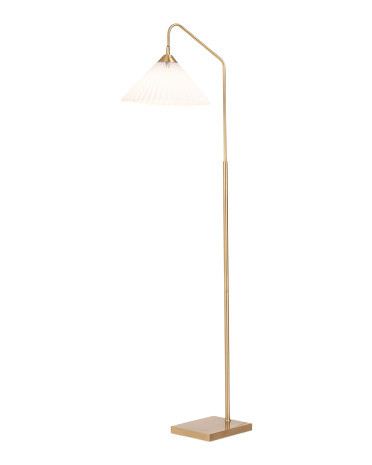 61in pleated shade metal floor lamp | TJ Maxx