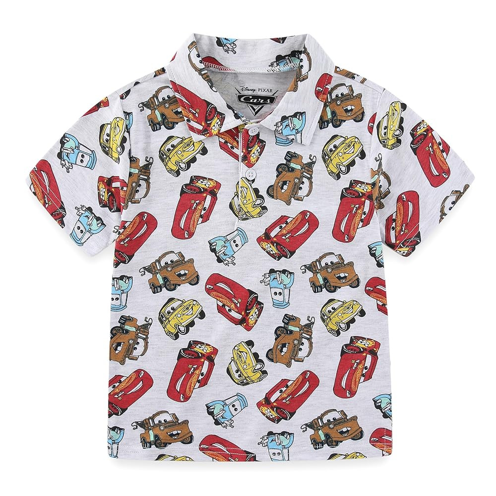 Disney Mickey Mouse Toy Story Cars Boys Short Sleeve Polo Shirt for Toddler and Big Kids | Amazon (US)