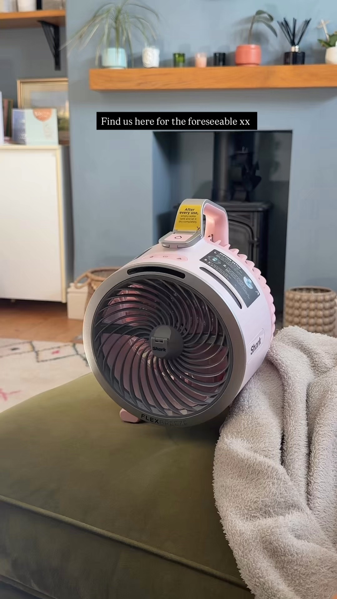 My emotional support fan for this heatwave!! Portable and so powerful! Also has a misting setting xx