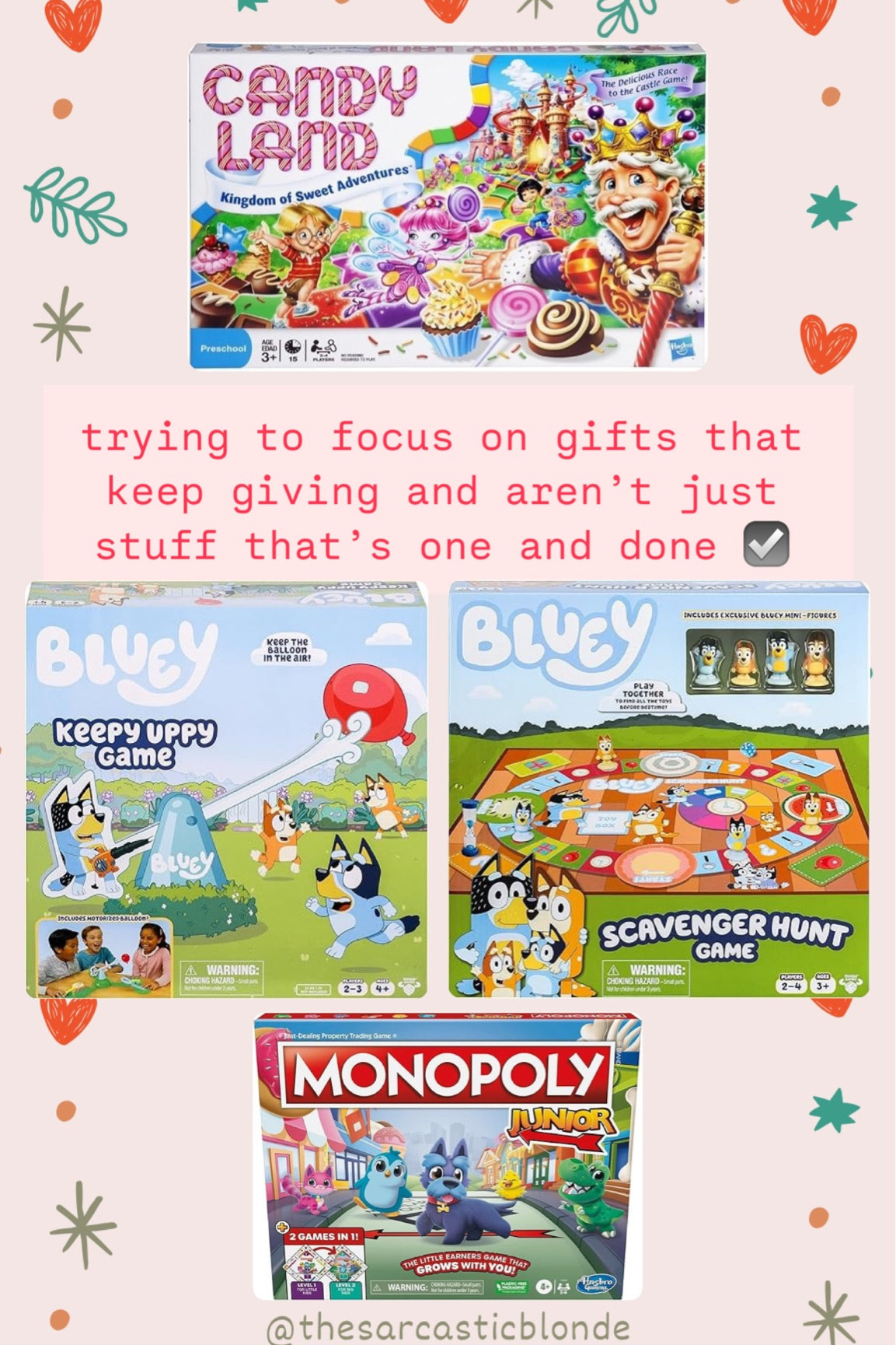 kid board games - Christmas gifts - kid games 

#LTKHoliday #LTKKids #LTKGiftGuide
