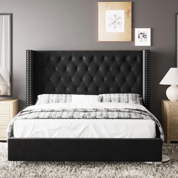 Dryden Upholstered Wingback Bed | Wayfair North America