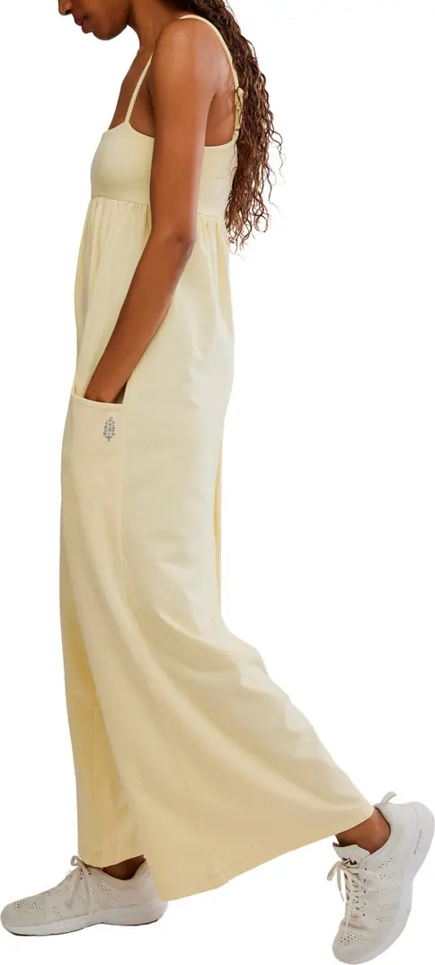 FP Movement Hot Shot Strappy Stretch Cotton Jumpsuit | Nordstrom