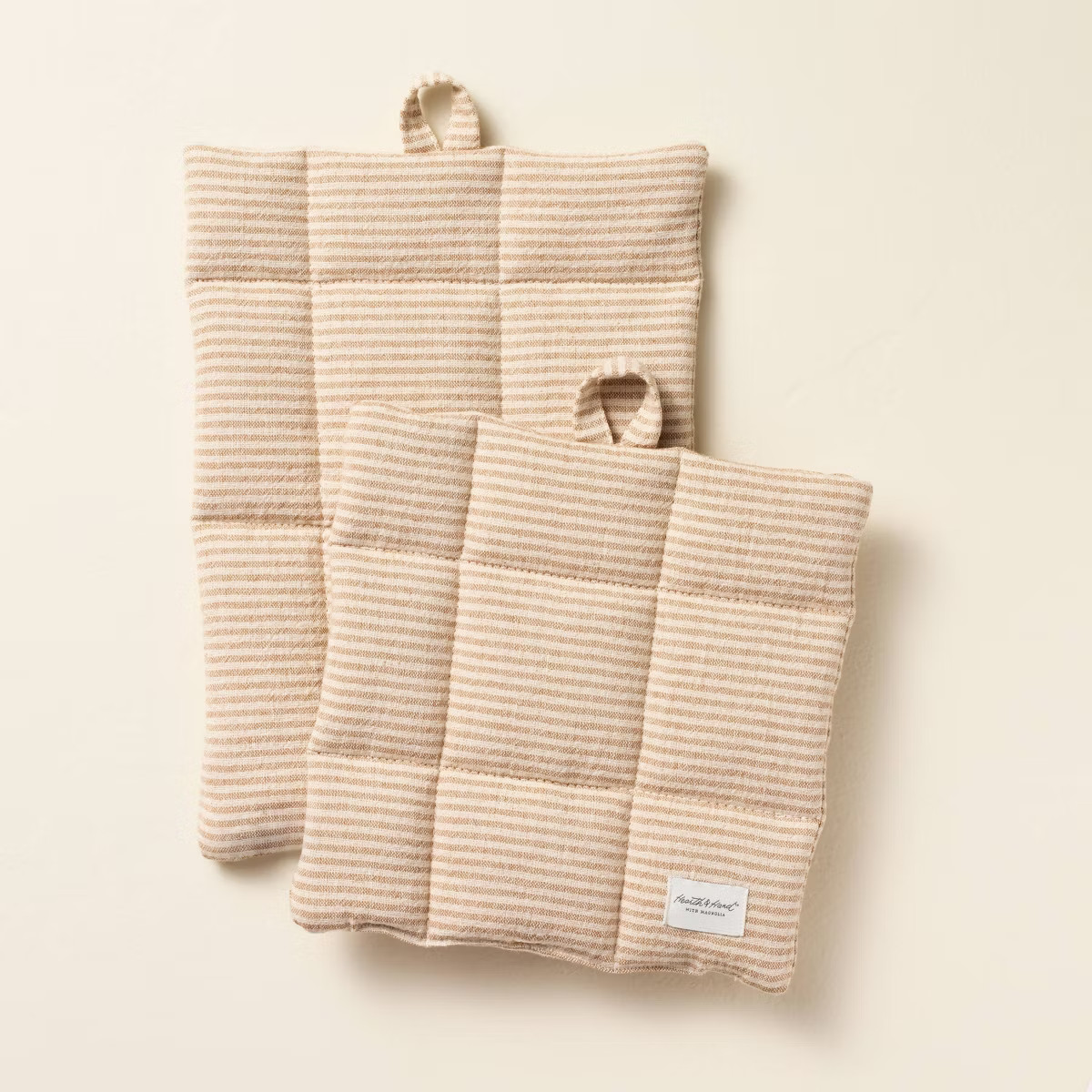 Pot Holder Natural Stripe - Hearth & Hand™ with Magnolia | Target