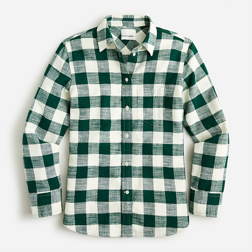 Classic-fit flannel shirt in buffalo check | J. Crew US