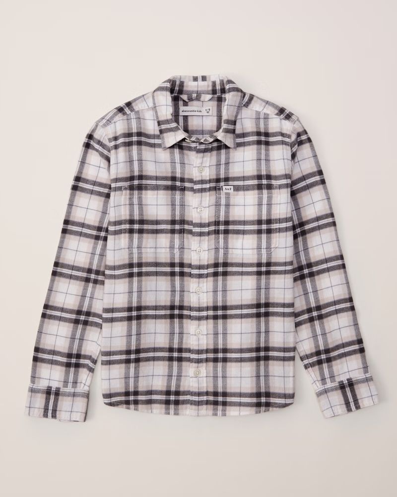 flannel button-up shirt | Abercrombie & Fitch (US)
