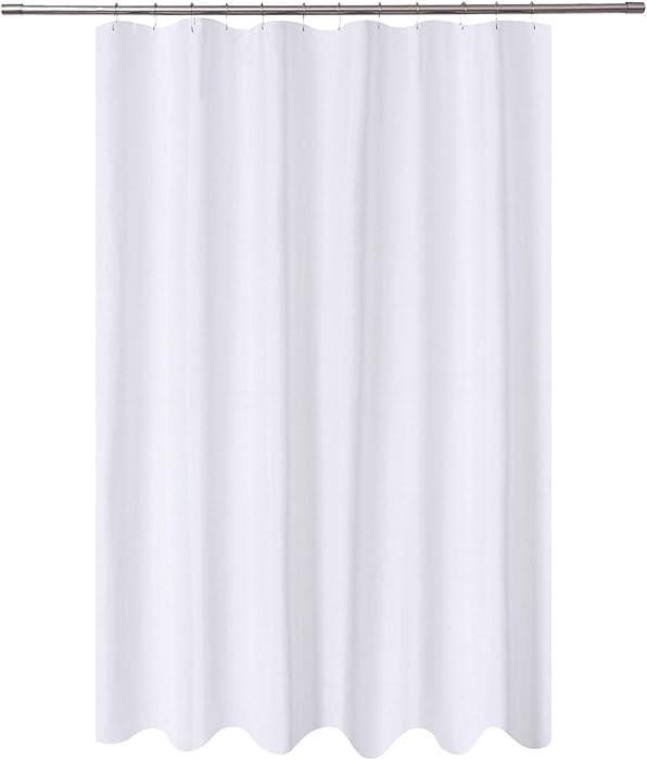 N&Y HOME Extra Long Shower Curtain Liner Fabric 72 x 96 inches, Hotel Quality, Washable, Water Re... | Amazon (US)