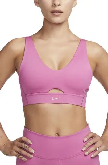 Dri-FIT Indy Padded Strappy Cutout Medium Support Sports Bra | Nordstrom