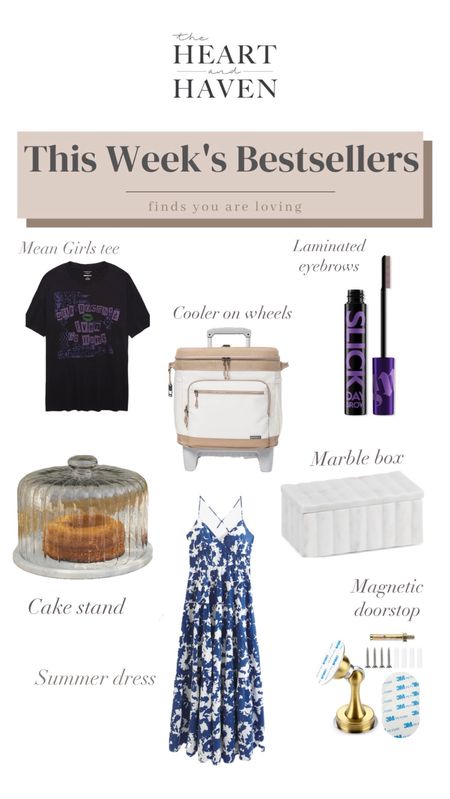 This week’s bestsellers from fashion and makeup to home. 