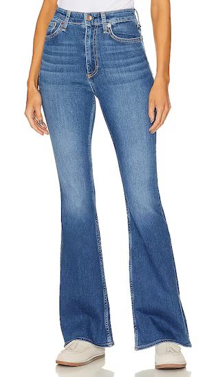 Casey High Rise Flare Jean in Selina | Revolve Clothing (Global)