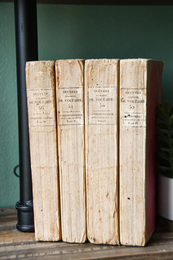 French Voltaire Volumes Soft Pink Cartonnage 1820 | Etsy | Etsy (US)