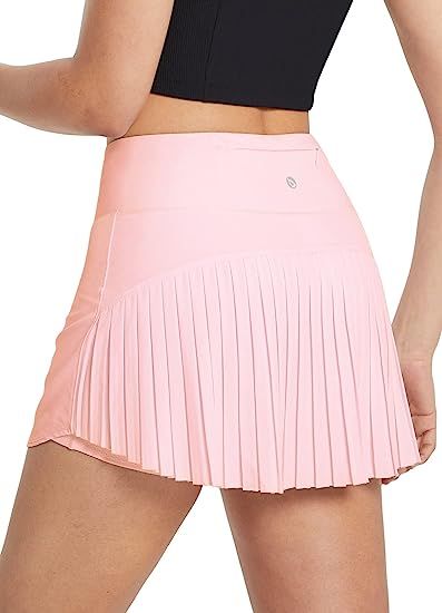 BALEAF Women's Pleated Tennis Skirts High Waisted Lightweight Athletic Golf Skorts Skirts with Sh... | Amazon (US)