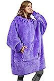 Catalonia Oversized Wearable Blanket Hoodie Sweatshirt, Comfortable Sherpa Lounging Pullover for ... | Amazon (US)