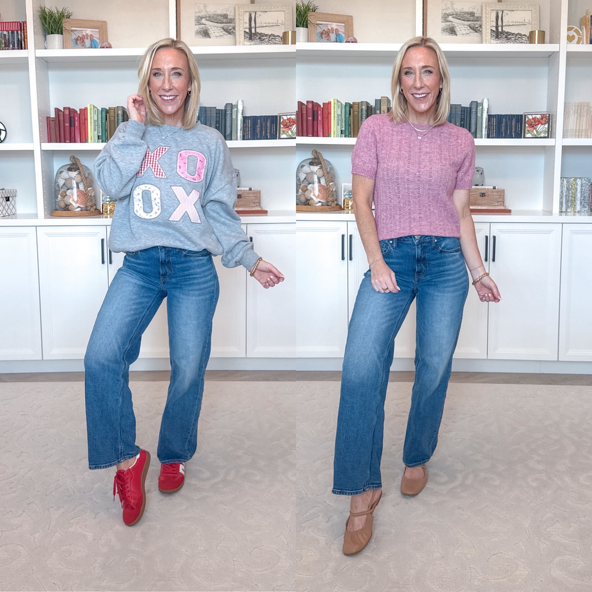 Target - new arrivals 1. XOXO Fleece Graphic Sweatshirt - size Small. $25. * Bella Stretch Relaxed Straight Jeans - Color: Atlantic Blue - Size: 25 - Inseam: 28. 2. Short Sleeve Pointelle Crewneck Sweater - size Small. $25. 

 

#LTKFindsUnder50 #LTKSeasonal #LTKOver40