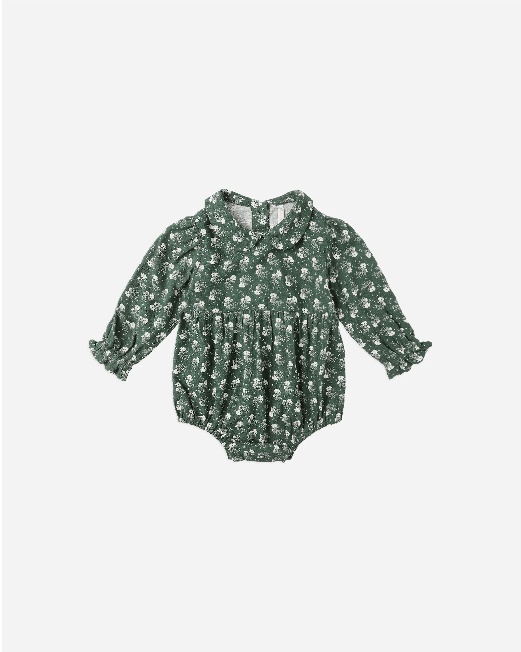 Cora Romper || Green Ditsy | Rylee + Cru