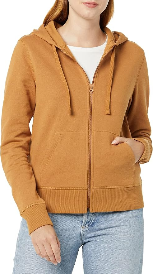 Amazon Essentials womens Fleece Full-Zip Hoodie (Available in Plus Size) | Amazon (US)