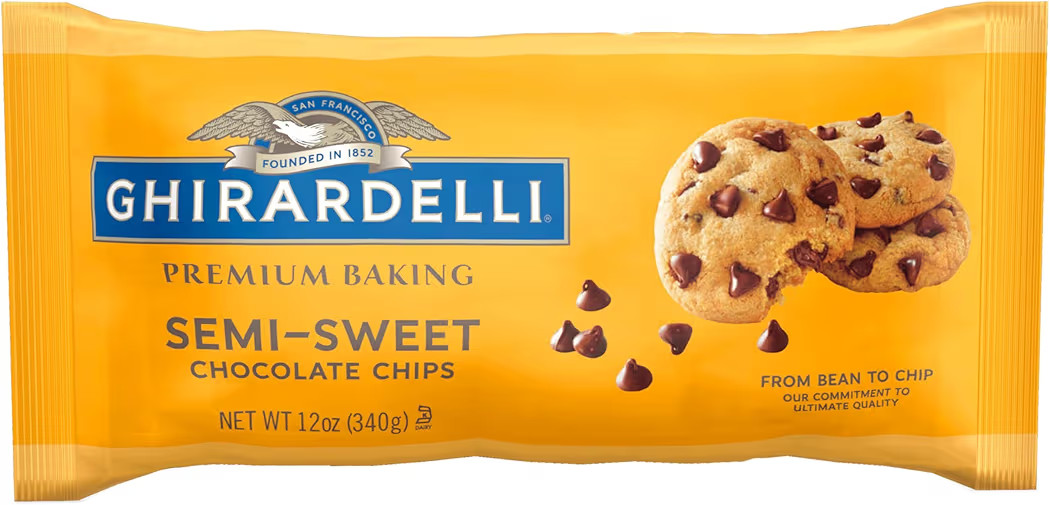 GHIRARDELLI Semi-Sweet Chocolate Premium Baking Chips, Chocolate Chips for Baking, 12 OZ Bag | Amazon (US)