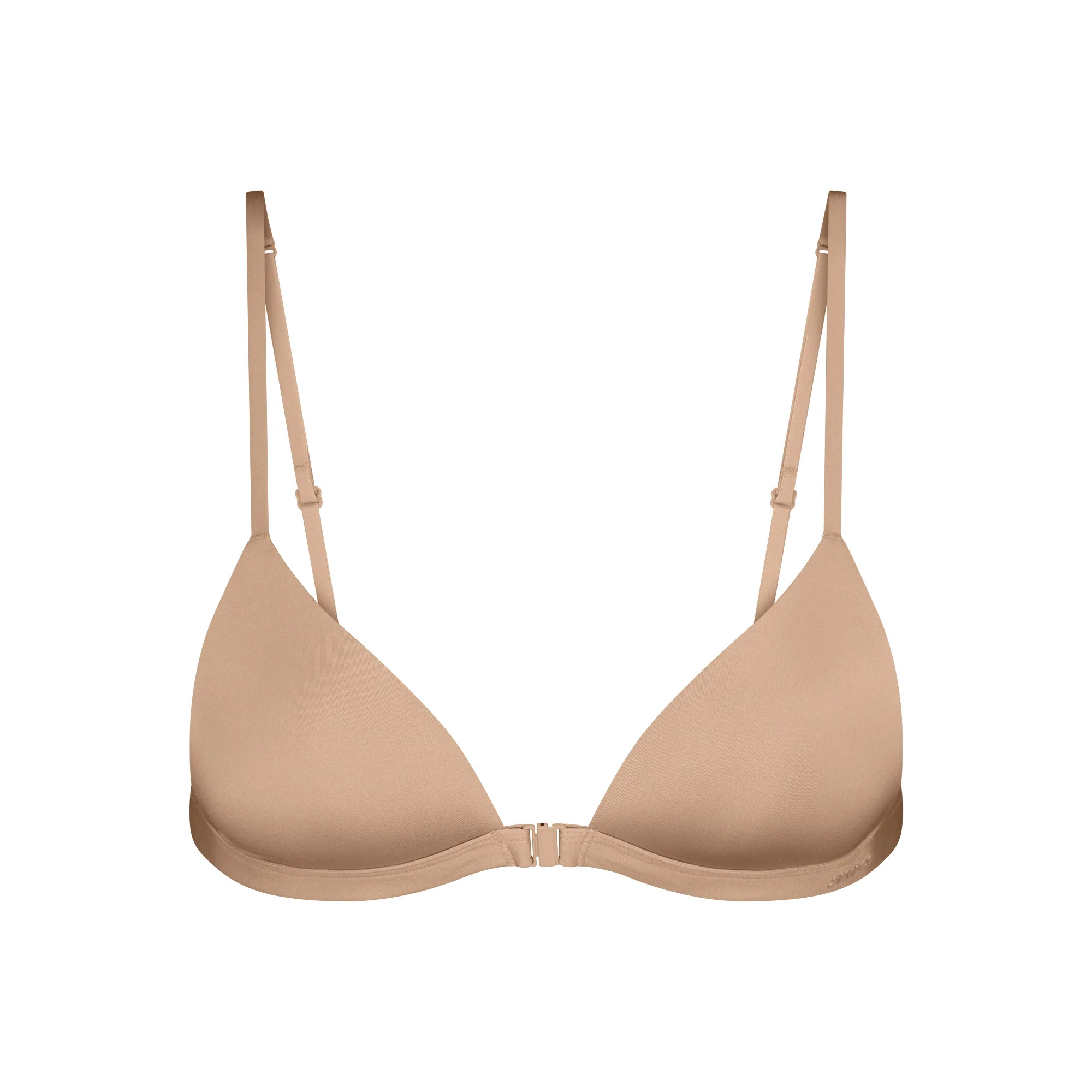 WIRELESS FORM TRIANGLE FRONT CLOSE SUPER PUSH-UP BRA | CLAY | SKIMS (US)