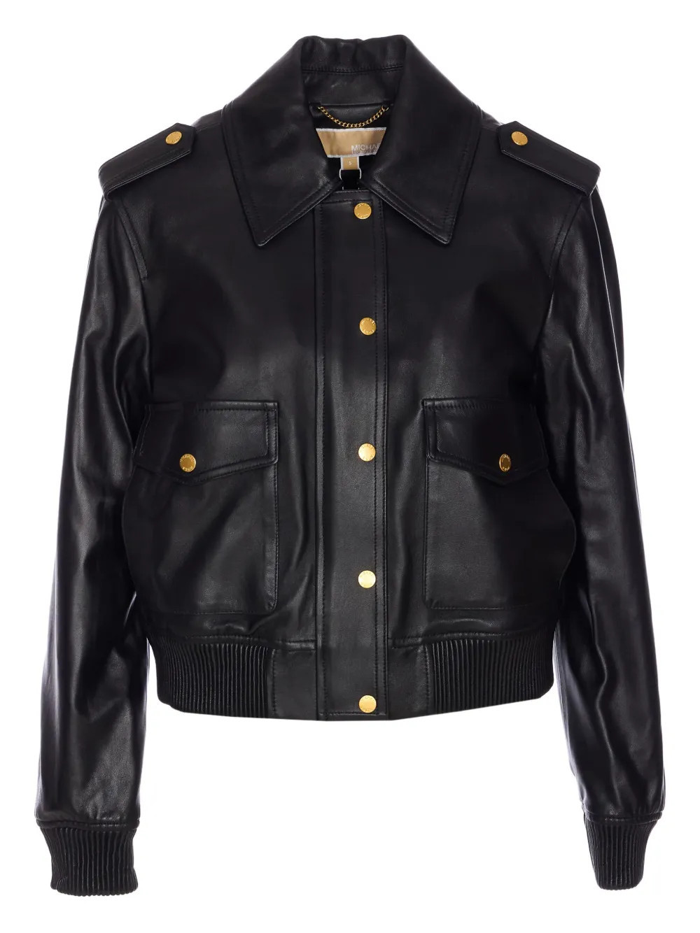 Michael Michael Kors flap-pocket leather jacket - Black | Farfetch Global