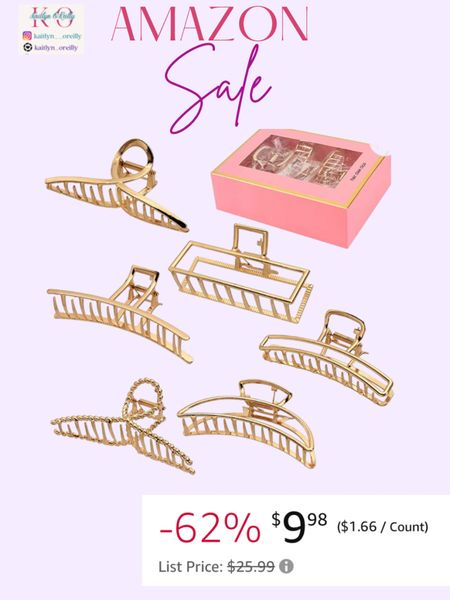 I just bought these claw clips on amazon and they are on sale!

Amazon , amazon sale , amazon finds , amazon must haves , amazon on sale , clips , claw clips , accessories , teens , teen , amazon beauty , fitness , gym , gym outfits , beauty , haircare  

#LTKsalealert #LTKunder100 #LTKSeasonal #LTKunder50 #LTKbeauty #LTKFind #LTKfit #LTKhome #LTKstyletip