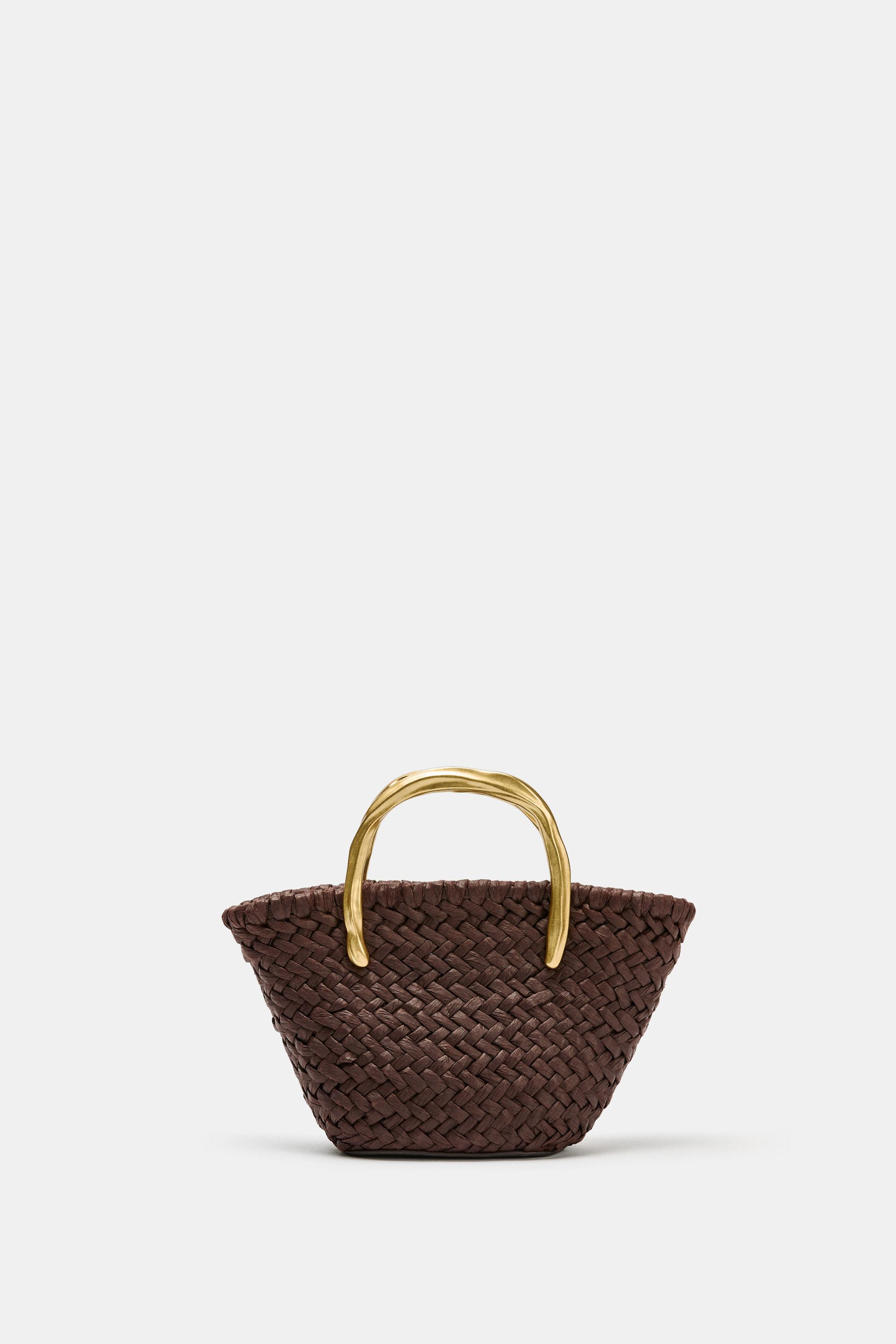 MINI BUCKET BAG WITH METAL HANDLE DETAIL | Zara US