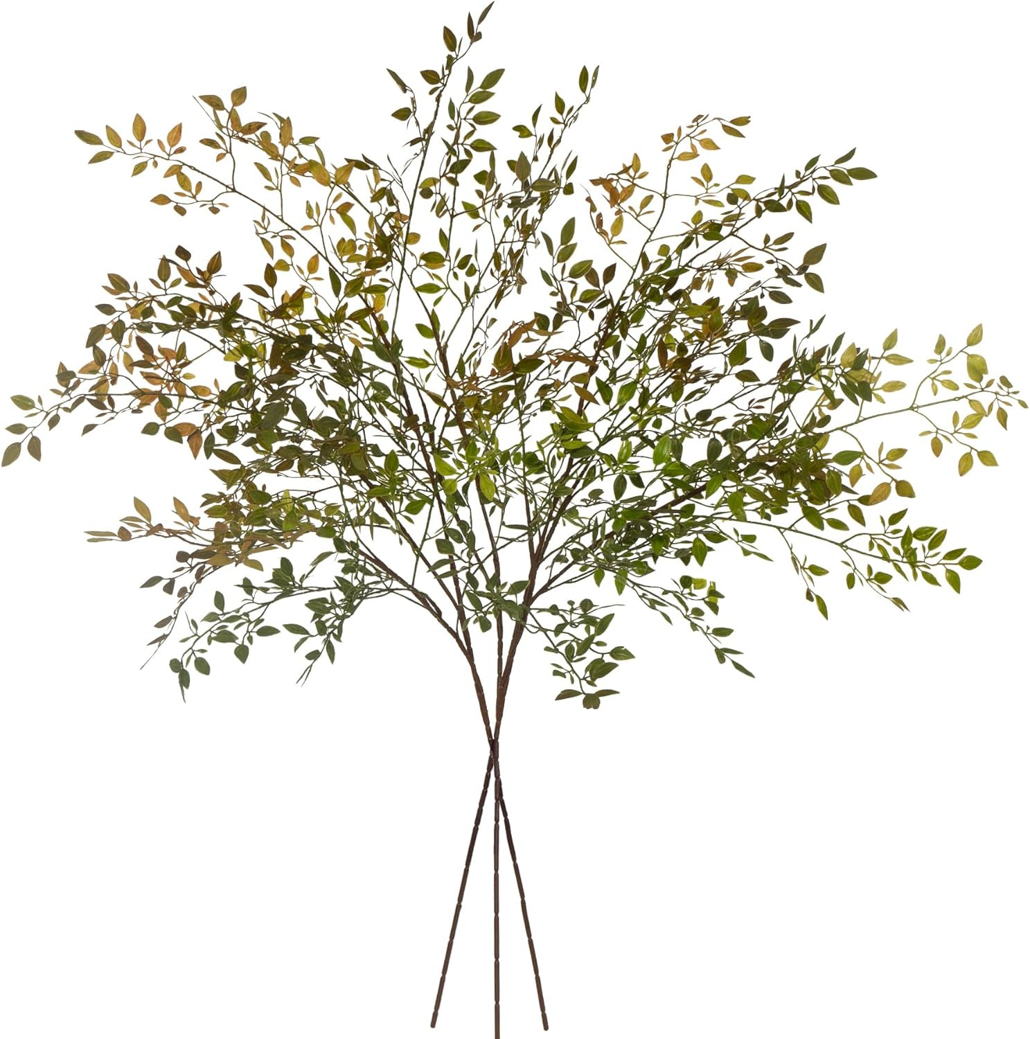 Artificial Greenery Stems, 43.3" Nandina Branches Tall Faux Plant Stems for Vase, Greenery Decor ... | Amazon (US)