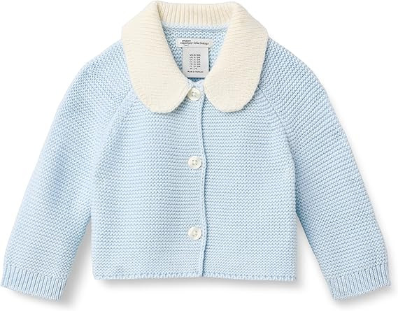 Amazon Essentials x Sofia Grainge Unisex Toddlers and Babies' Peter Pan Collar Sweater Jacket | Amazon (US)