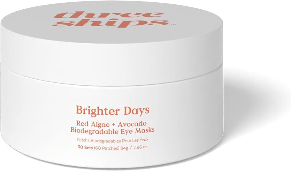 Three Ships Brighter Days Red Algae + Avocado Biodegradable Eye Masks – As Seen on Dragons’ D... | Amazon (US)