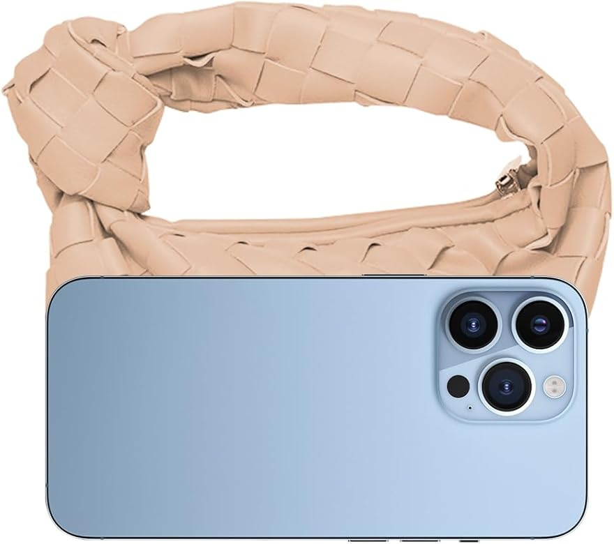 UOUA Woven Knotted Handbag for Women Fashion Dumpling Clutch Hobo Bags Soft Knotted Purse | Amazon (US)