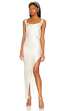 Cowl Neck Dress With Pearl Tassels
                    
                    fleur du mal | Revolve Clothing (Global)