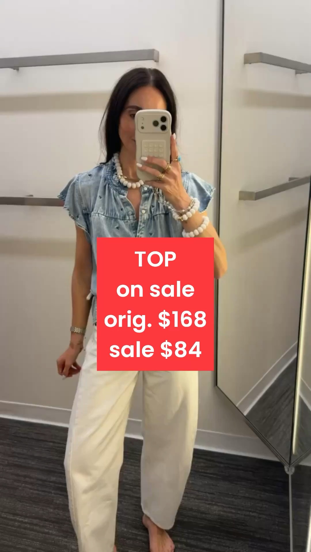 Rails denim top on sale.

#LTKootd #LTKOver40 #LTKSaleAlert