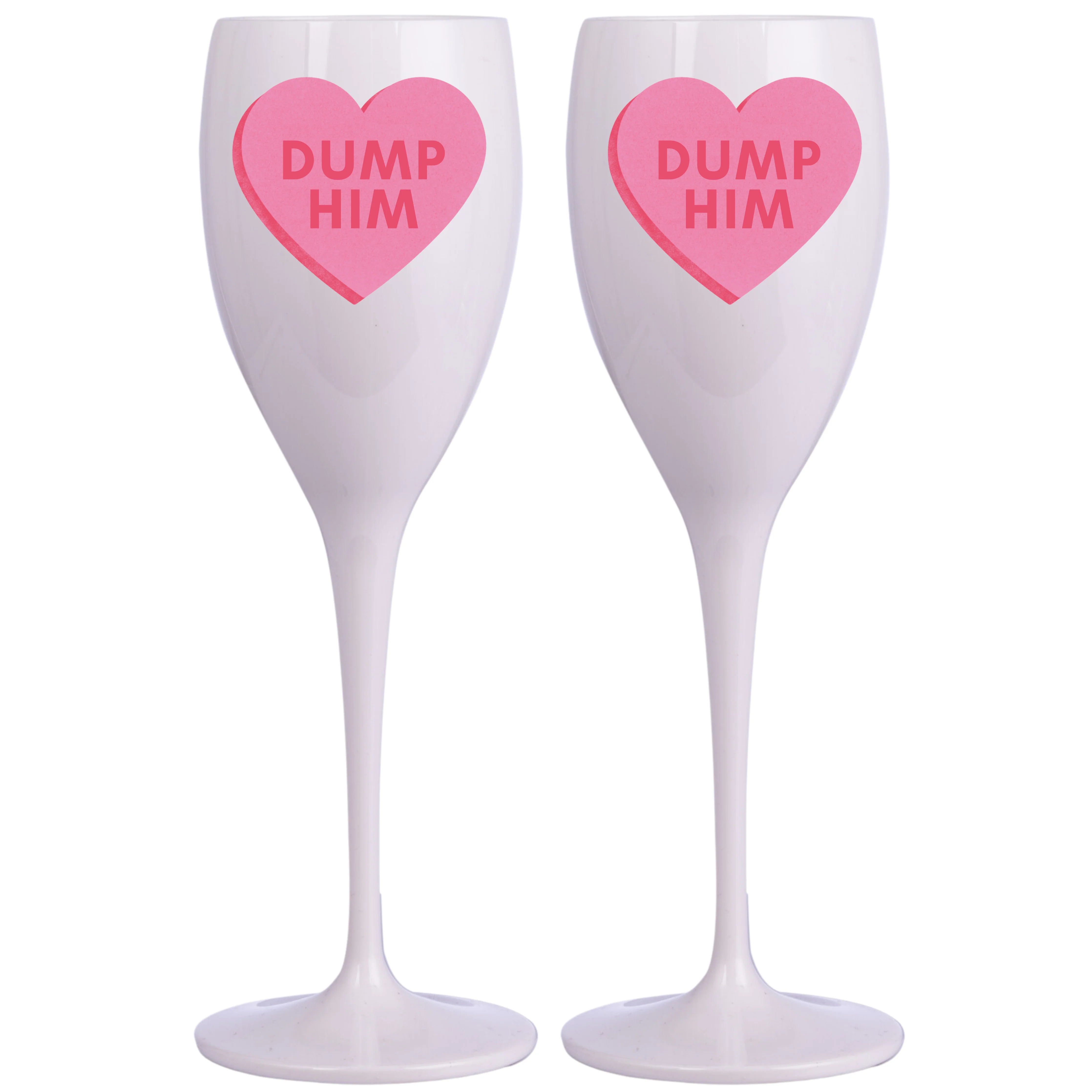 Dump Him Flutes (Set of 2) | Tart By Taylor