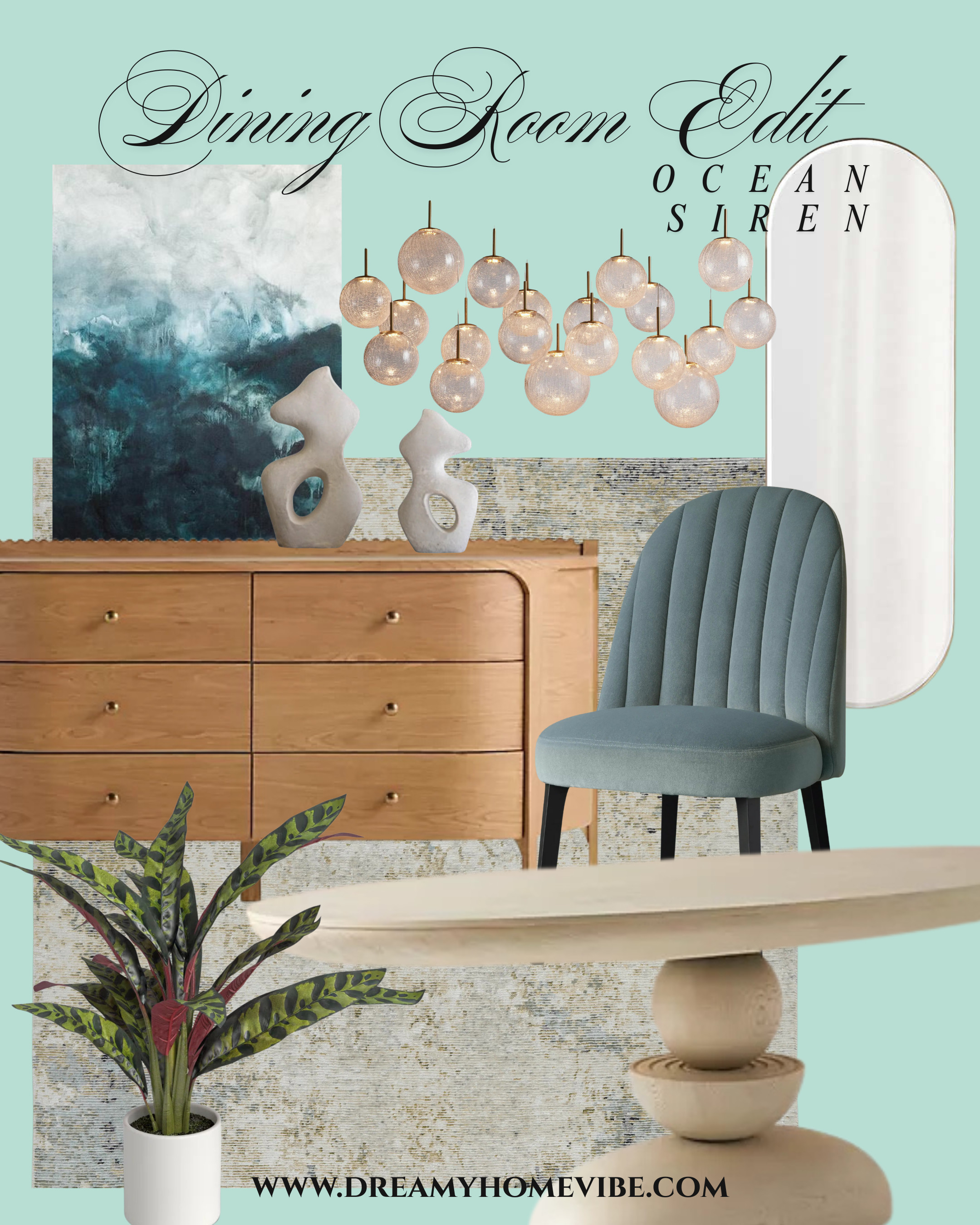 Transform your dining space into a coastal escape with airy textures, sculptural shapes, and soft ocean-inspired tones. Every piece feels like a wave rolling through your home.
#CoastalVibes #DiningRoomInspo #OceanInspiredDecor 

 #LTKHome