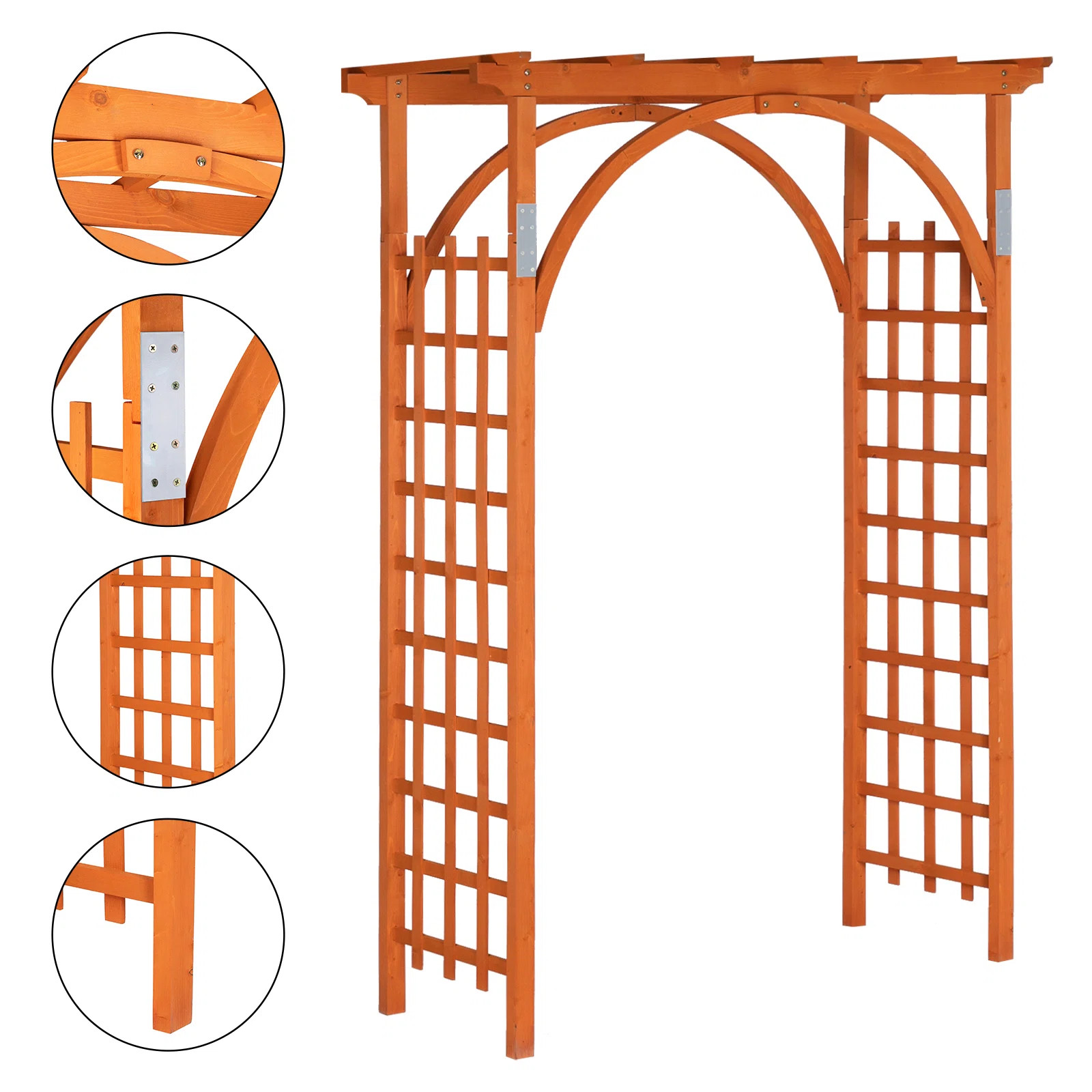 Winado Ea 62.99'' W x 23.62'' D Solid Wood Arbor & Reviews | Wayfair | Wayfair North America
