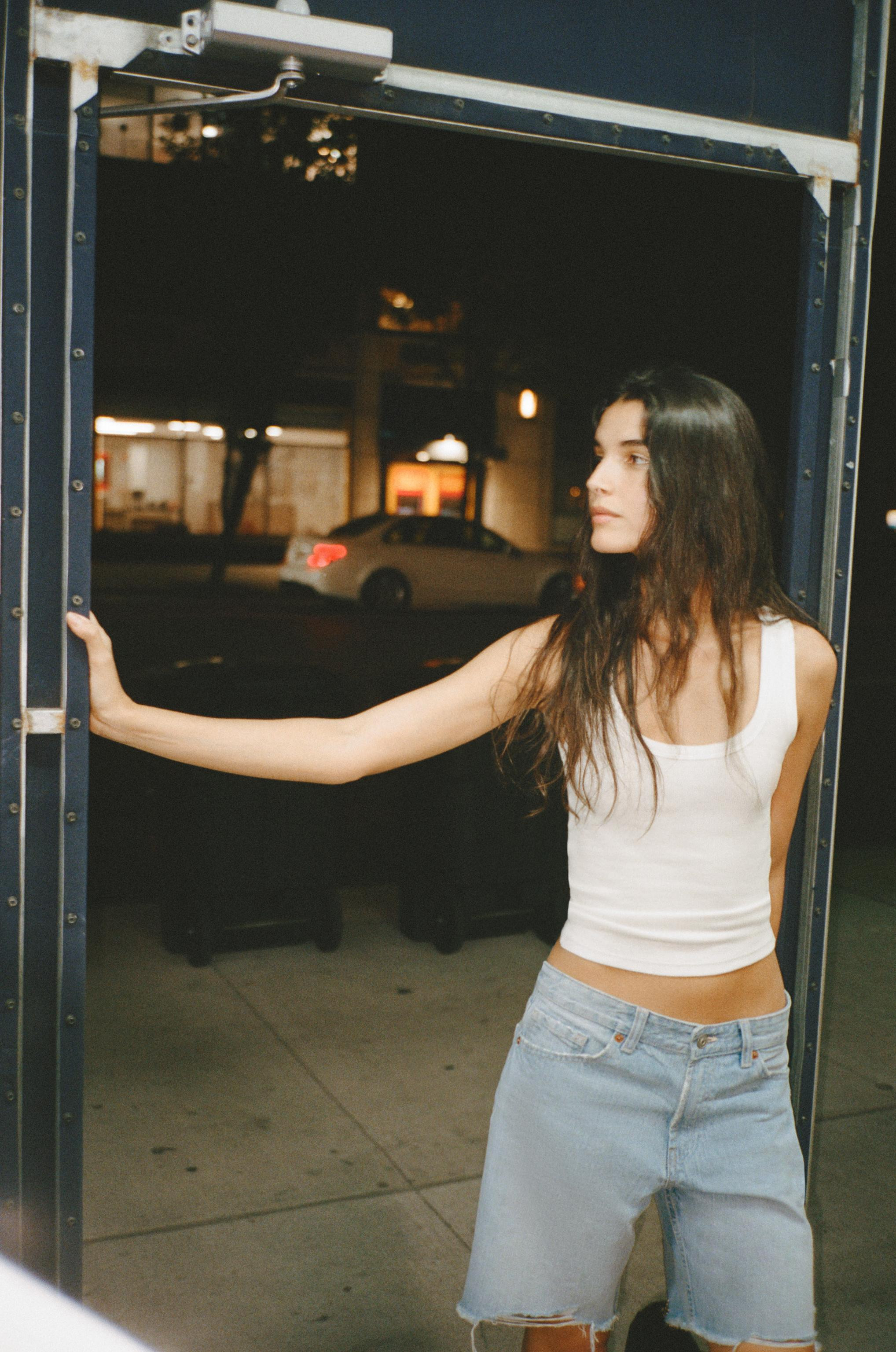 TRF MID-WAIST DENIM BERMUDA SHORTS | Zara UK