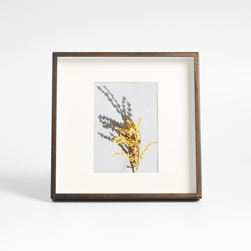 Brushed Antique Bronze 5x7 Picture Frame + Reviews | Crate & Barrel | Crate & Barrel