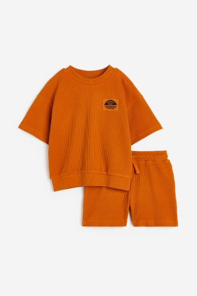 2-piece waffled jersey set | H&M (UK, MY, IN, SG, PH, TW, HK)