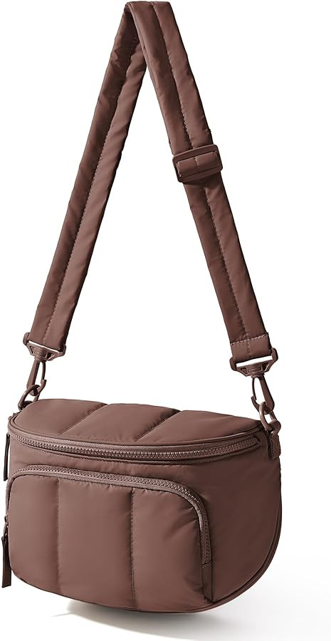 BAGSMART Puffer Crossbody Bum Bags for Women, Small Cross Body Purses for Women Travel & Work, Qu... | Amazon (US)