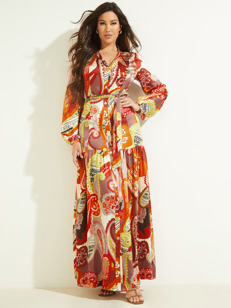 Nomad Silk Maxi Dress | Guess (US)