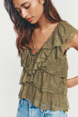 Tiered Lace Top | Anthropologie (US)