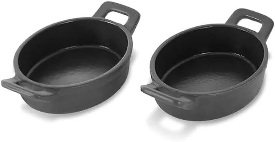 Geoffrey Zakarian Mini Non-Stick Cast Iron Baking Pans Oval - (Set of 2) | Amazon (US)