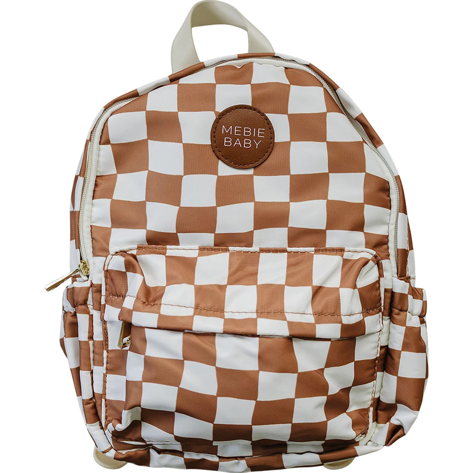 Rust Wavy Checkered Mini Backpack | Mebie Baby