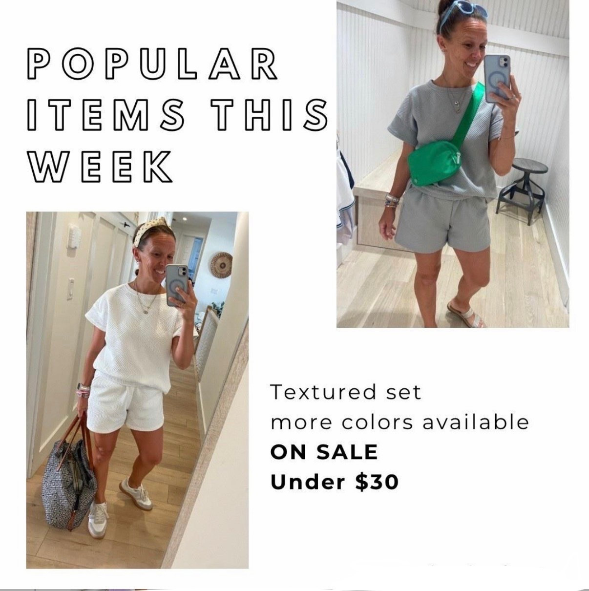 Summer outfit - I have this set in two colors and I wear it all the time - travel, kids’ games, running errands, and outings with the kids; throw it on with a jean jacket and it’s perfect for fall. It’s comfortable and great quality.  


#traveloutfit #shortset #set #quiltedset #amazon #beewatch #designerdupe #lookalike #prime #bubblenecklace  #headband #rattanheadband #rhinestoneheadband #under15 #budgetfriendly #tennisshoes #summeroutfit #summer #falloutfit 


#LTKFindsUnder50 #LTKU #LTKSaleAlert #LTKStyleTip #LTKOver40

#LTKTravel
